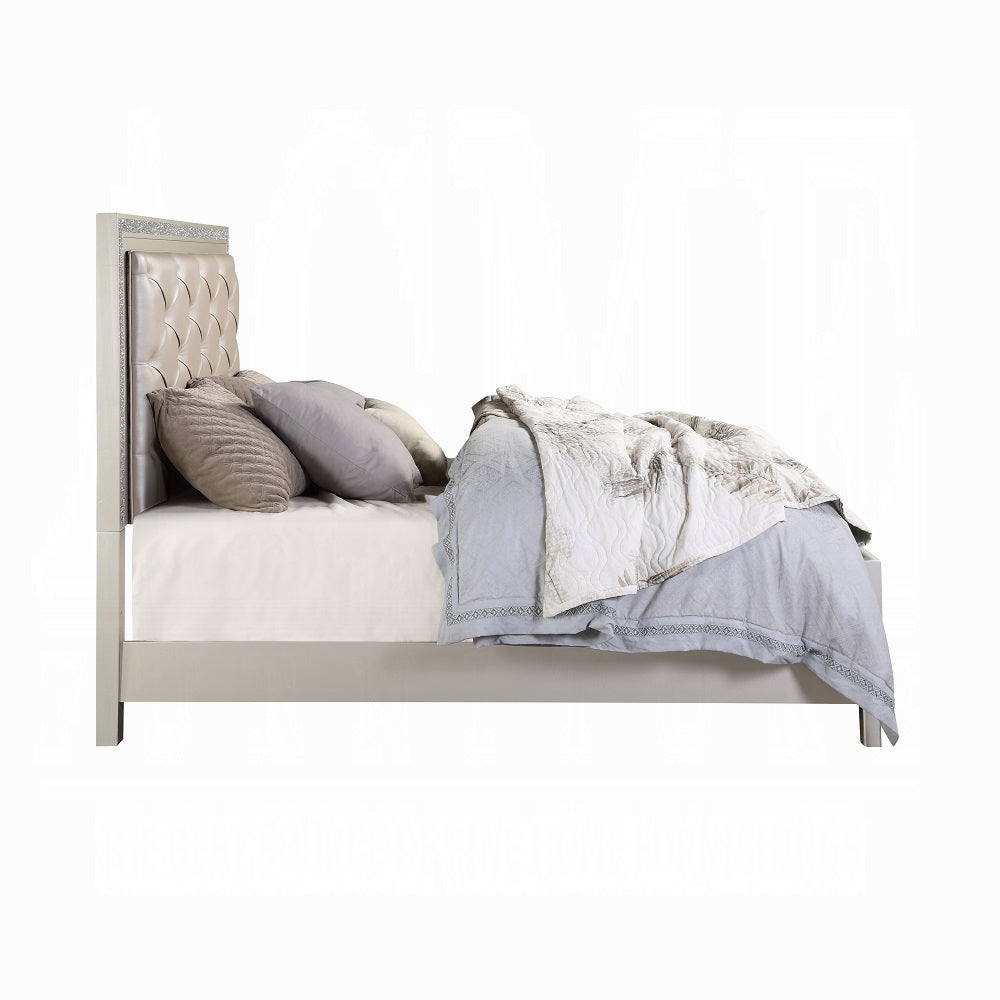 Sliverfluff EK Bed W/Led & Storage