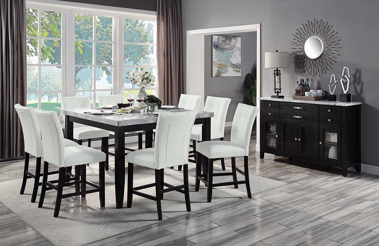 Hussein Counter Height Chair (Set 2)