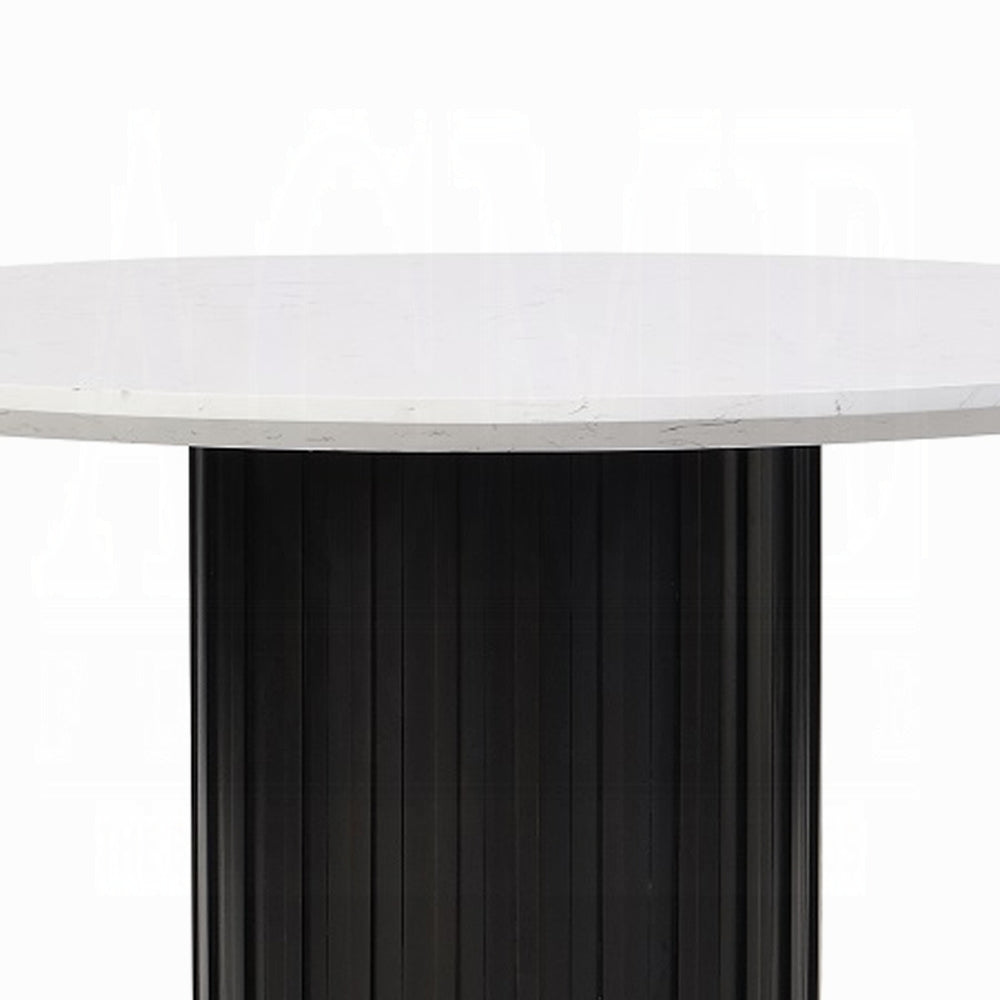 Jaramillo Round Dining Table W/Engineered Marble Top