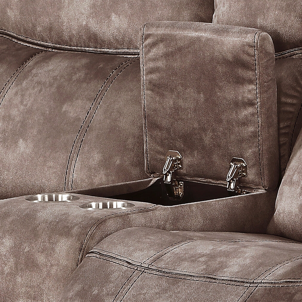 Zubaida Motion Loveseat & Console W/USB