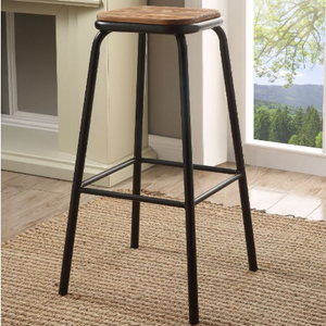 Scarus Black Bar Stool (2PC)