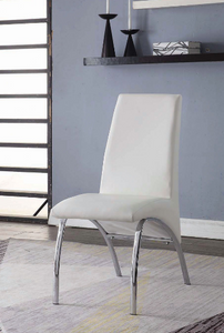 White Dining Chair (2Pc) SKU: 71107