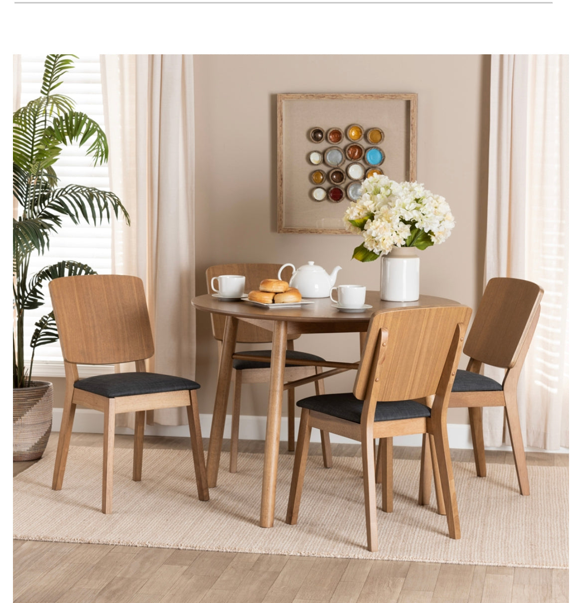 Small round 5 piece dining set cheap